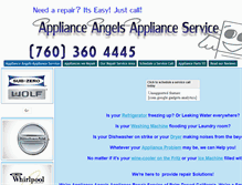 Tablet Screenshot of myapplianceangel.com
